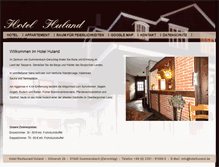 Tablet Screenshot of hotelhuland.de